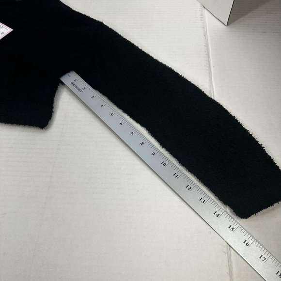 2 Piece Wild Fable Women's XS Black Crop Sweater And Blue Ribbed T-Shirt New - Picture 10 of 16